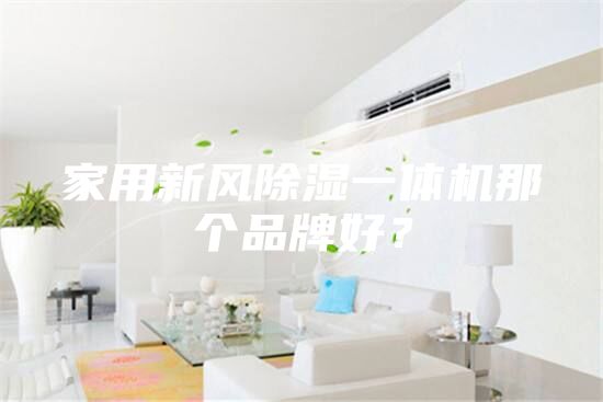 家用新風除濕一體機那個品牌好？